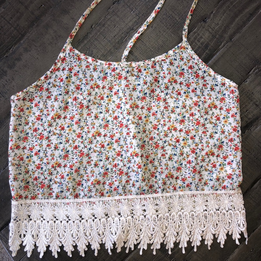 Floral crop top